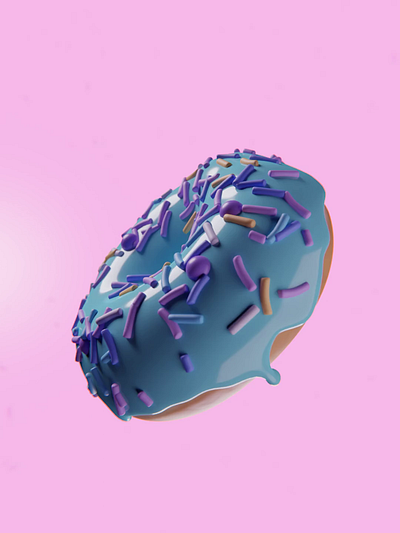 Blender Donut 3D 3d animation blender graphic design motion graphics