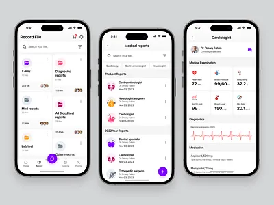 Doctor Booking App – Medical Record Management appointment booking book doctor online doctor app doctor appointment medical app medical booking app medical file management mobile app online appointment online consultation app online healthcare patient app product design schedule appointment telemedicine uiux