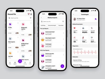 Doctor Booking App – Medical Record Management appointment booking book doctor online doctor app doctor appointment medical app medical booking app medical file management mobile app online appointment online consultation app online healthcare patient app product design schedule appointment telemedicine uiux