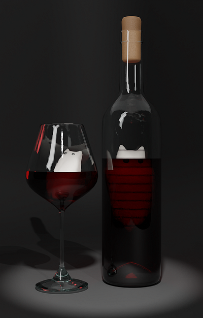 Wine with Cats 3d graphic design motion graphics