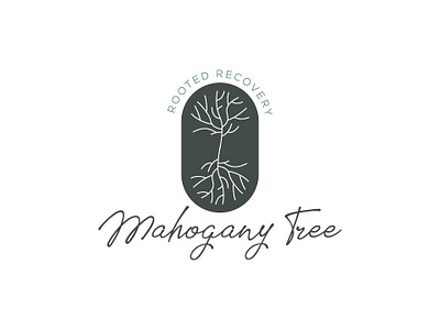 Mahogany Tree - Logo 002 logo tree typography