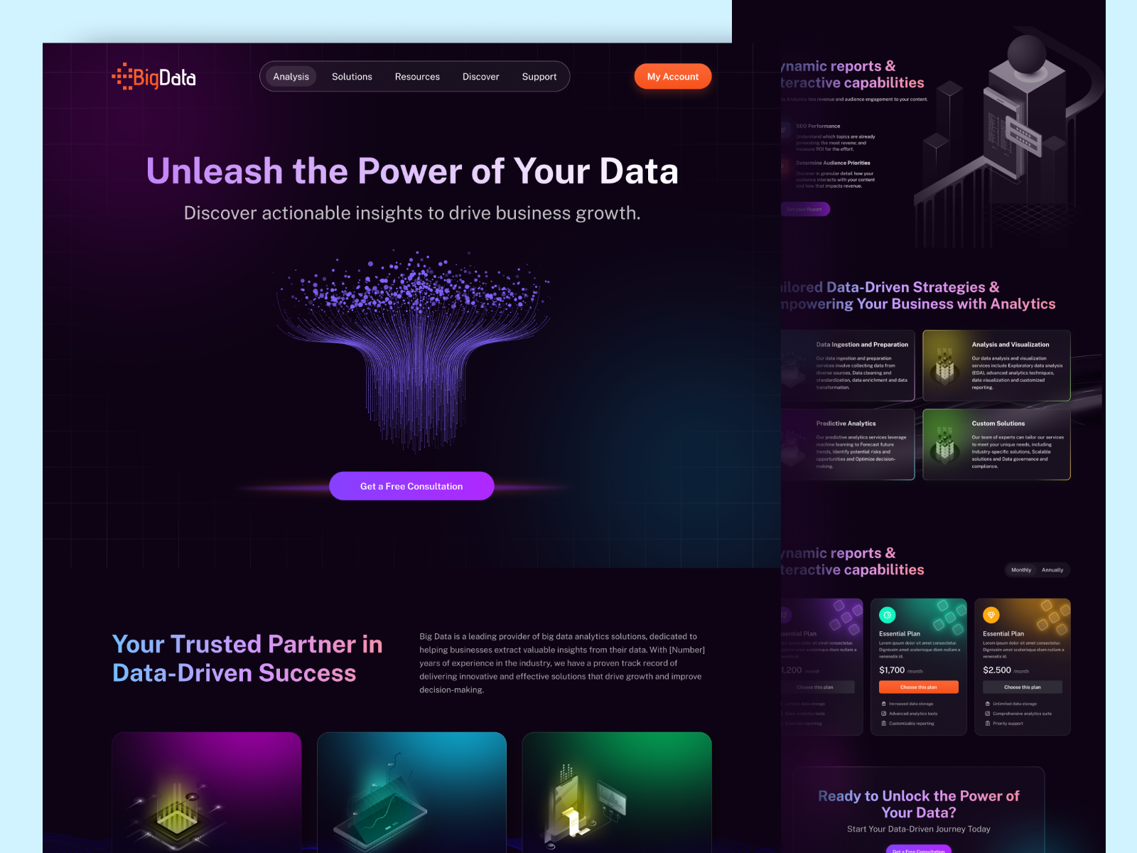 Example of Conversion Focused Saa S Landing Page UI
