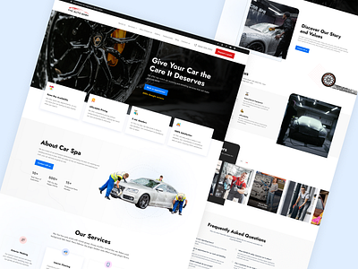 TNC Auto Wash - Auto Detailing Services Website Template automotive