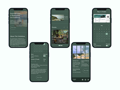 Landing page | Adaptive Version adaptive art exhibition gallery impressionism landing page mobil museum ui uxui design webdesing