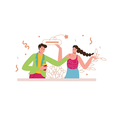 Happy People 2D Animation 2d animation celebration cheerful communication emotions flat friends fun happiness happy people illustration joy lifestyle motion party scene positive vibes social interaction woman