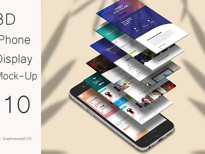 3D iPhone Display Mock-Up 10 iphone 16
