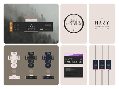 Hazy Cannabis Direction 1 ad advertising banner branding branding and identity cannabis clean design dribbble graphic design identity illustration logo logo design logo mark minimal modern packaging simple weed