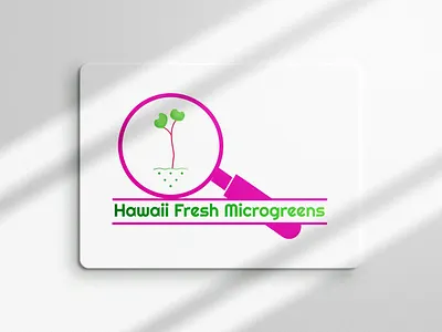 Hawaii Fresh Microgreens Custom Logo design branding custom logo graphics graphics desig graphics design illustration logo logo design vector
