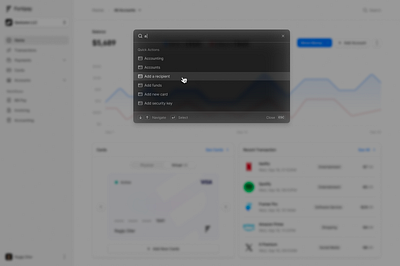 Search menu Command + K (⌘+K) cmd k cmdk dashboard dashboard ui product design saas search search input search menu ui