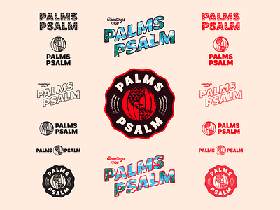 Palms Psalm Logo Suite art direction band branding design flash sheet graphic design illustrator logos marks music secondary logos secondary marks vector