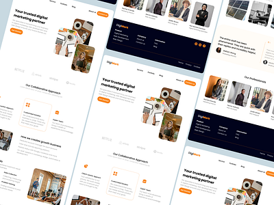 DigiMark Landing Page landing page ui uiux web design