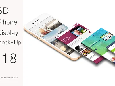 3D iPhone Display Mock-Up 18 iphone 16
