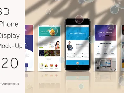 3D iPhone Display Mock-Up 20 iphone 16
