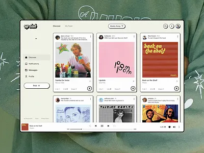 Upclub Music App Animation animation app application branding graphic design ui web website