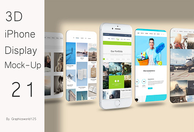 3D iPhone Display Mock-Up 21 iphone 16