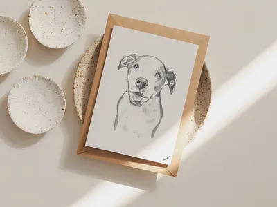 Puppy Illustration charcoal design drawing graphite illustration illustrations