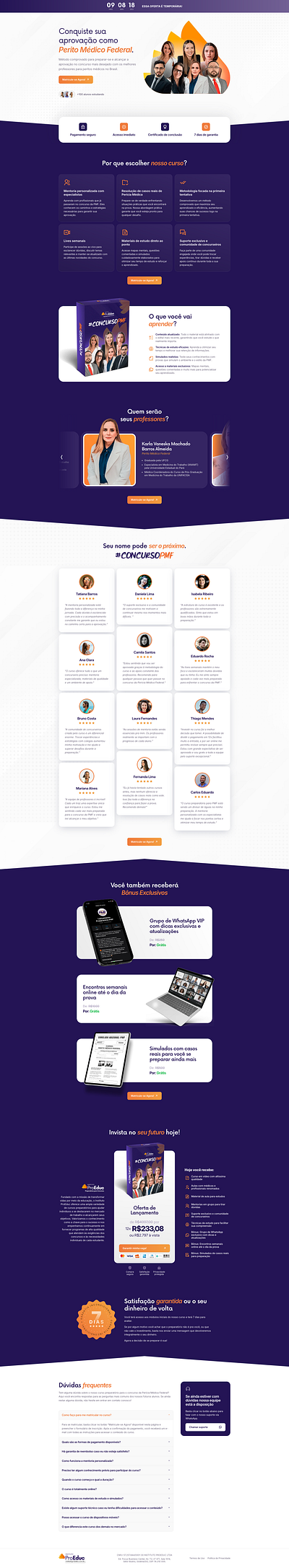 Landing Page - Course branding capture landing page course landing page design elementor elementor pro illustration landing page landing page captura landing page de venda landing page ui ux ui uiux ux website design