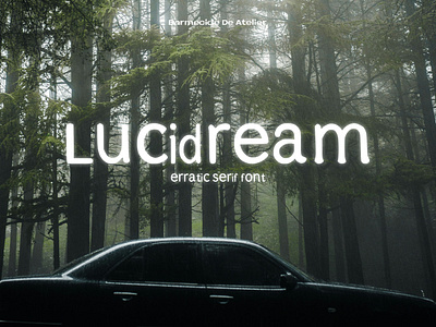 LUCIDREAM - ERRATIC SERIF FONT aesthetic font arratic font retro font retro serif font san serif serif serif font vintage font