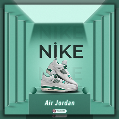 Nike Air Jordan advertisement airjordan branding design graphic design minimalist photoshop poster design shoedesign sleekdesign sneekers social media design