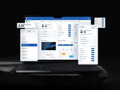 SaaS Interface Design for Contractor ai saas construction saas ui ux