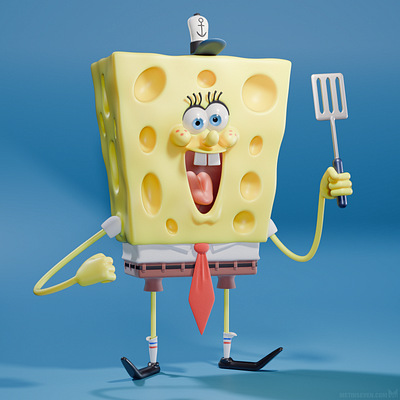 Spongebob Squarepants 3d 3d modeler 3d sculptor cartoon character character modeler metin seven modeler spongebob