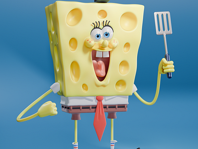 Spongebob Squarepants 3d 3d modeler 3d sculptor cartoon character character modeler metin seven modeler spongebob