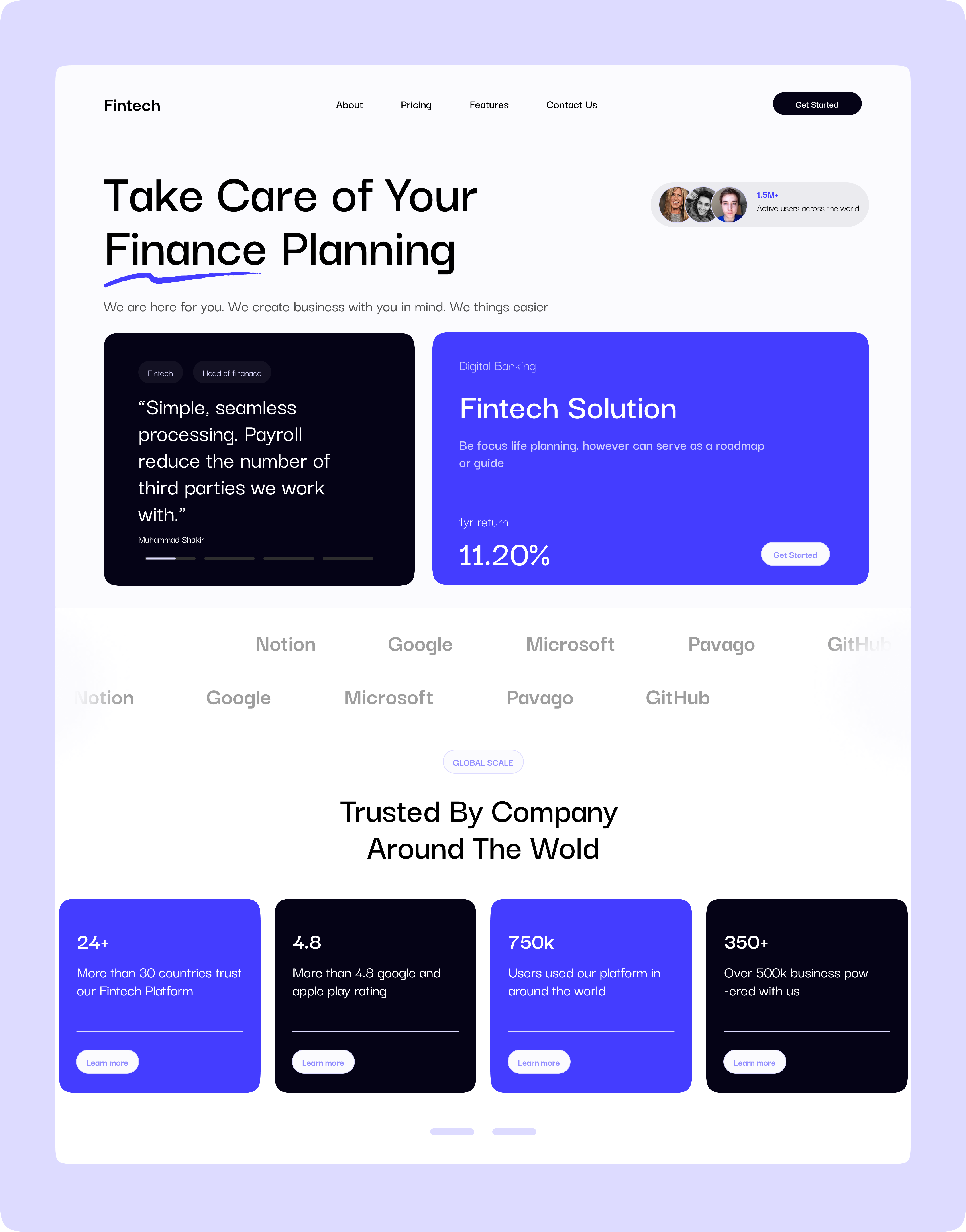 Fintech branding logo ui
