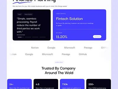 Fintech branding logo ui