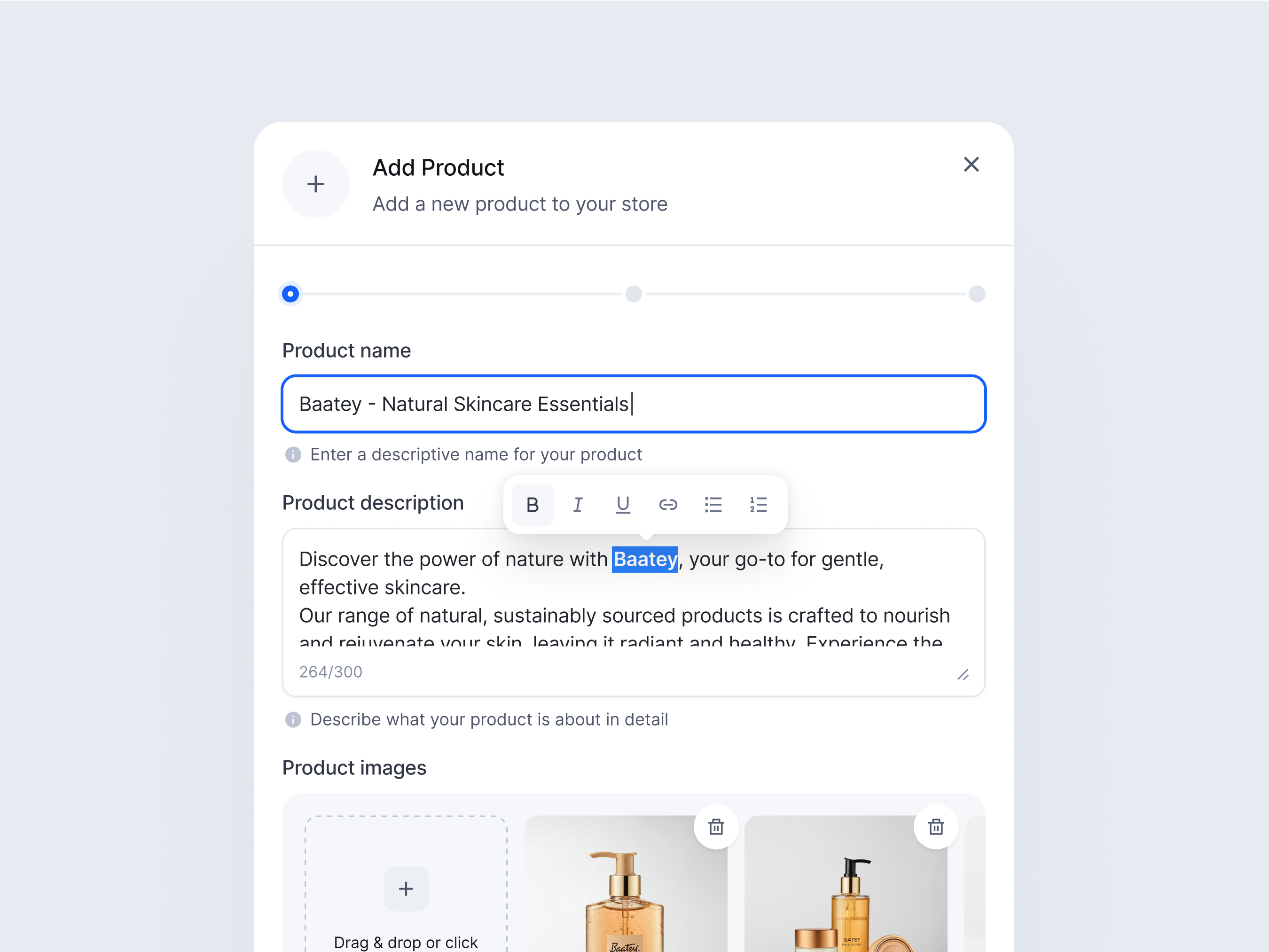 Add Product Modal - SquareUi Design System add product design system ecommerce figma product product design ui ux web design