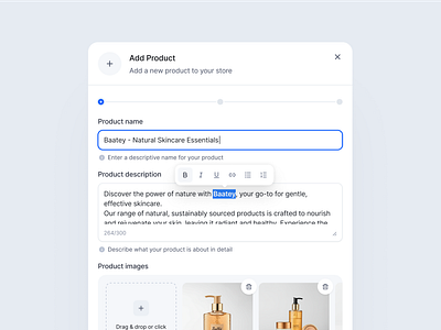 Add Product Modal - SquareUi Design System add product design system ecommerce figma product product design ui ux web design