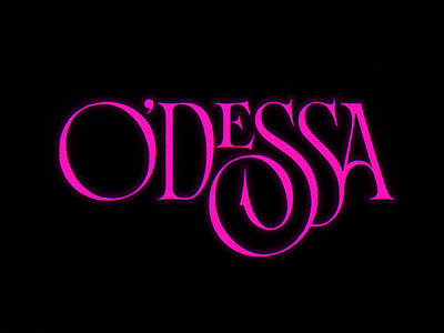 O'DESSA brand design lettering logo logotype title title card type typography