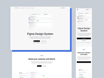 Blank Blocks branding design free interface landing ui ui kit