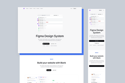 Blank Blocks branding design free interface landing ui ui kit