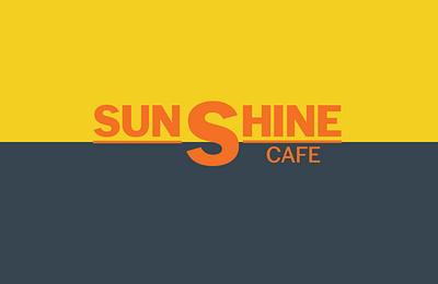 Sunshine Cafe adobe illustrator branding cafe design feedback freelance graphic design sunshine cafe