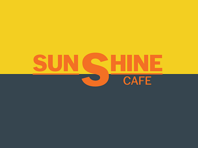 Sunshine Cafe adobe illustrator branding cafe design feedback freelance graphic design sunshine cafe