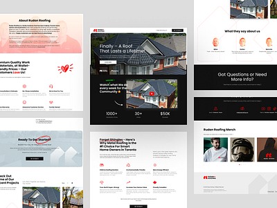 Rudan Roofing Landing Page Design Exploration landing page layout ui ux web design website