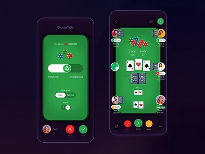 Poker Design-Mobile Game adobe casual game game game project graphic design mobile mobile game poker ui