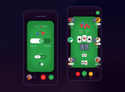 Poker Design-Mobile Game adobe casual game game game project graphic design mobile mobile game poker ui