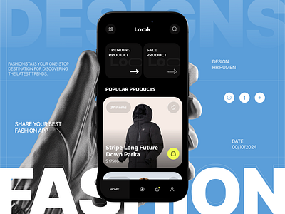 Look - Fashion App Design android app app app design clothing store design ecommerce app fashion fashion app fashion app design hr rumen ios app minimal mobile mobile app mobile app design mobile design online shopping app shopping app ui ux