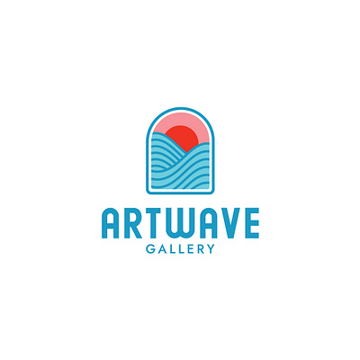 Artwave Gallery Branding beach brand branding design identity logo vector