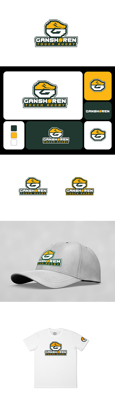 Logo design for Ganshoren rugby team branding design graphic design illustration logo vector