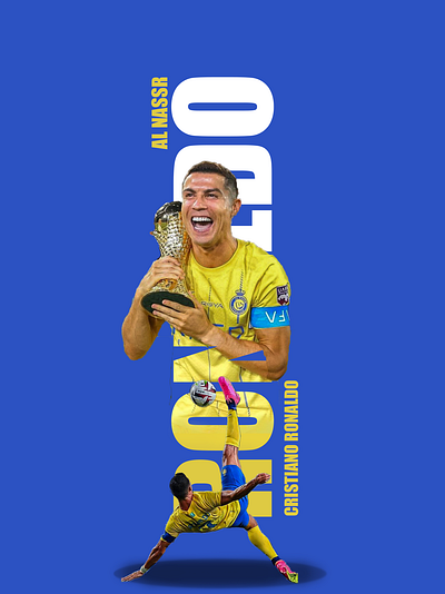 Football Poster Cristiano Ronaldo Design 3d animation app branding design graphic design illustration logo motion graphics poster typography ui ux vector