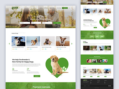 Pet Dating Website Design design figma ui ux vector website