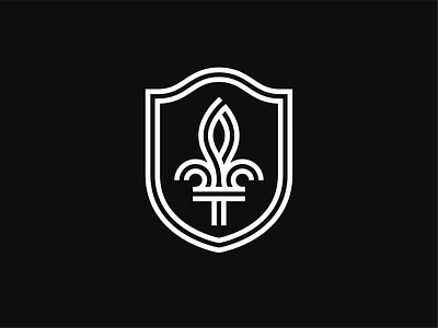 St. Louis City SC Crest (Concept) crest fleur de lis football logo logo design minimal soccer st. louis st. louis city sc stripe striped stripes