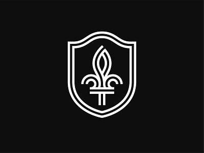 St. Louis City SC Crest (Concept) crest fleur de lis football logo logo design minimal soccer st. louis st. louis city sc stripe striped stripes