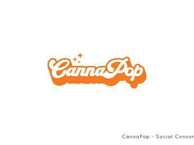 Logo: CannaPop (Social Consumption Media Group) 420 710 brand management branding branding design california cannabis cannabis club cannabis consumption cannabis lounge cannabis media colorado design graphic design illustration logo lounge marijuana media weed