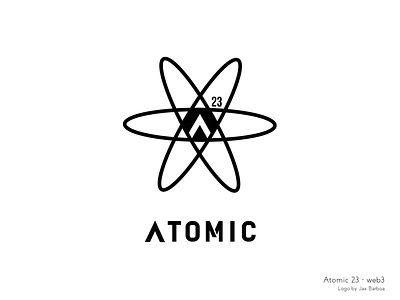 Logo: Atomic 23 (A Vannadium Product) blockchain branding branding design cannabis crypto cryptocurrency design graphic design illustration logo logo design marijuana media saas software software as a service ui web3 weed