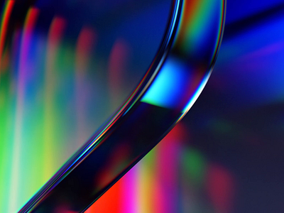 Abstract animation 3d abstract animation background blender branding clean colorful cover design dispersion futuristic glass holographic iridescent looping refraction render shape simple