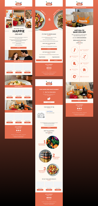 Email Design for Foodies Bag Brand newsletter