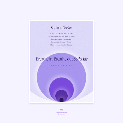 Breathe – Poster of the day #1 graphic design poster